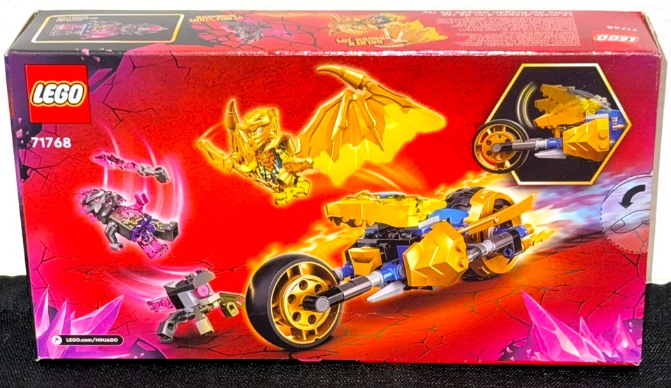 ¡NUEVO! LEGO (71768) MOTO NINJAGO JAY'S GOLDEN DRAGON / CRISTALIZADA / JAY GOLD Foto 2 de 2