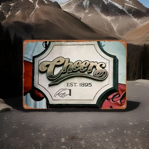 CHEERS vintage Style Tin Metal Sign