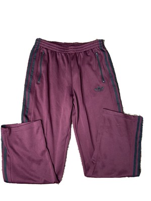 burgundy mens adidas tracksuit