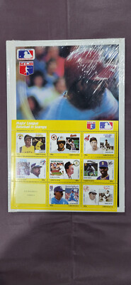 Major League Baseball Stamps & Book Factory Sealed 1990 Lot of 3 All Different