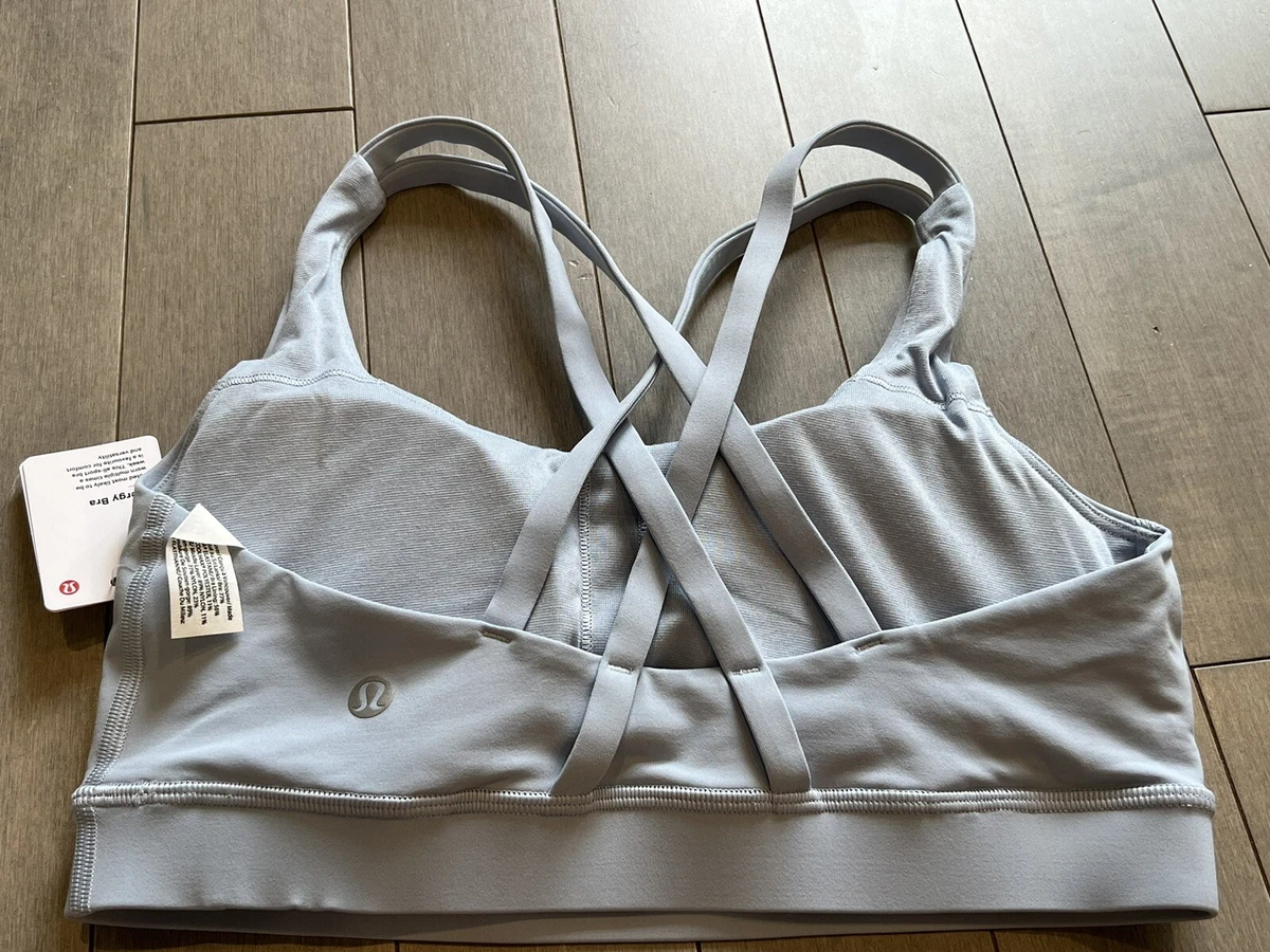 Lululemon Energy Bra Size 6 Blen Light Blue Medium Support B C Cup