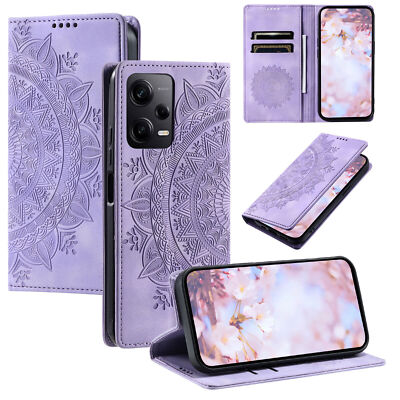 Totem Magnetic Wallet Leather Phone Case For Xiaomi 10 11 Ultra Poco X5 Pro M3
