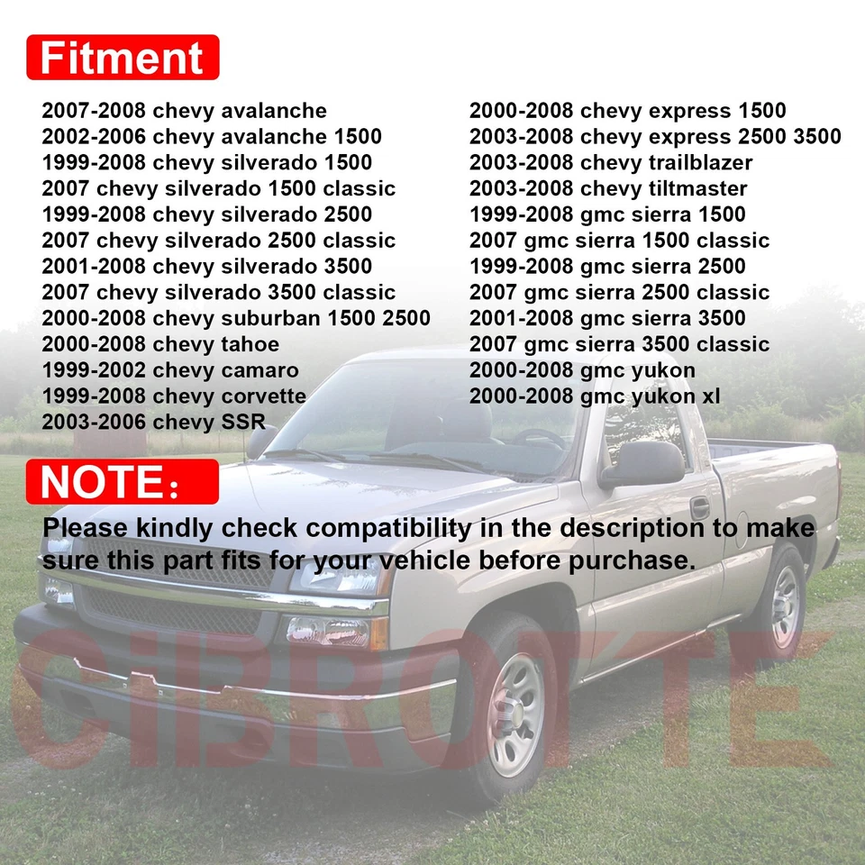 LH + RH Valve Cover Set w/ Gasket for 02-08 Cadillac Escalade Silverado Sierra👍 - Image 2 of 4