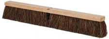 PRO SOURCE 30" Push Broom Head: Palmyra Bristle, Wood Block, Handle Not Incl