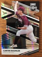 2020 Panini Elite Extra Edition DieCut Carter Baumler Baltimore Orioles 192/999