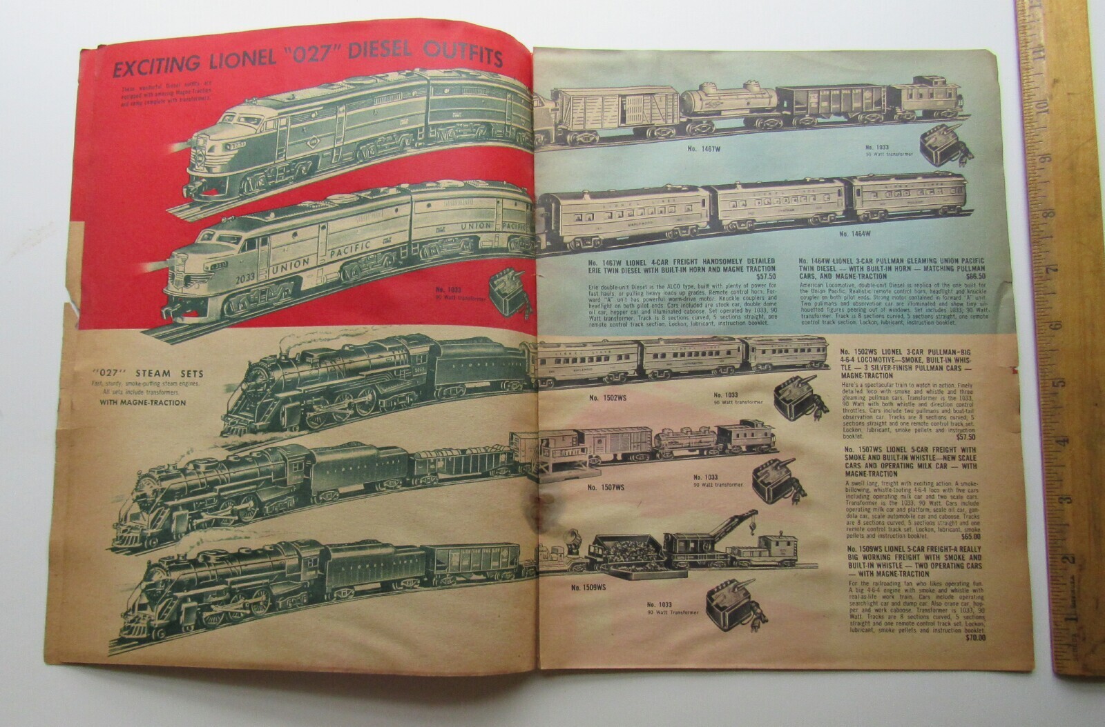 1953 Lionel Trains Catalog 027 &"O" Freight Train Sets, eBay