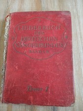 Liederbuch d Deutschen Sängerbundes Band I Tenor I Gesangv Liedertafel Jöhstadt