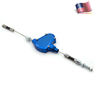 Blue Universal Stunt Clutch Pull Cable Lever Easy System Motorcycle CluthCab CNC