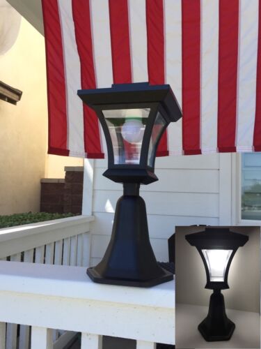 Bright LEDs Solar Powered Fence Gate Lamp Post Light Outdoor Garden Yard - Bild 1 von 5