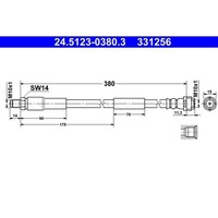 ATE 24.5123-0380.3 Bremsschlauch