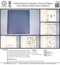 8546 World: Extensive Collection. Over 200 Pages. Early-Modern. Better Seen. C£3