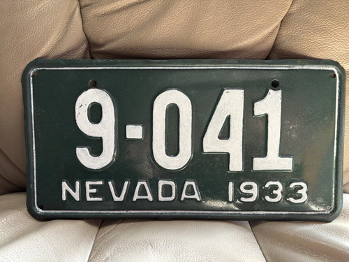 1933 Nevada License Plate Repaint