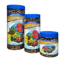 Aquatic Foods Inc. Crickets, Freeze Dried Crickets for Large Tropical Fish, M...