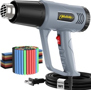 Heat Gun w/ Heat Shrink Tubing Kit 572°F/1112°F Dual Temp 10ft Cord Repair Tool