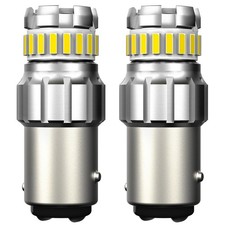 2x 1157 23-SMD White LED Tail Brake Stop Reverse Parking Turn Signal Light Bulbs