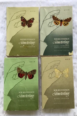 Wir bestimmen Schmetterlinge, Manfred Koch, 4 Bände, Neumann Verlag 1956 - Bild 1 von 4