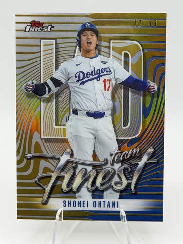 SHOHEI OHTANI  #12 /50 GOLD Refractor  2026 TOPPS FINEST  TEAM FINEST  Dodgers