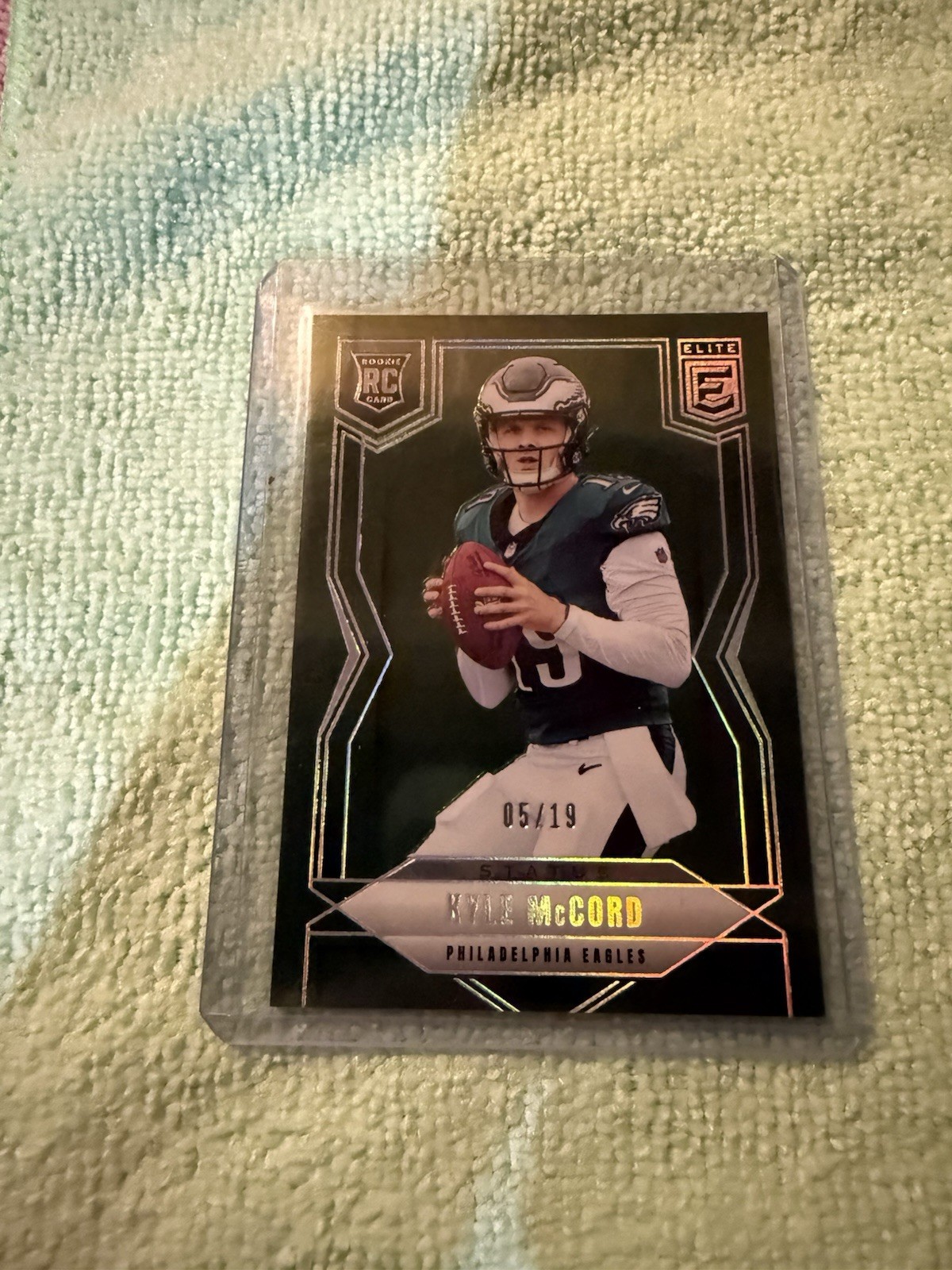 2025 Panini Donruss Elite - Rookies Kyle McCord #171 Status /19 (RC)