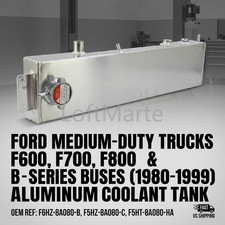 For 1980-1999 Ford F600 F700 F800 Aluminum Coolant Overflow Tank F6hz-8a080-b