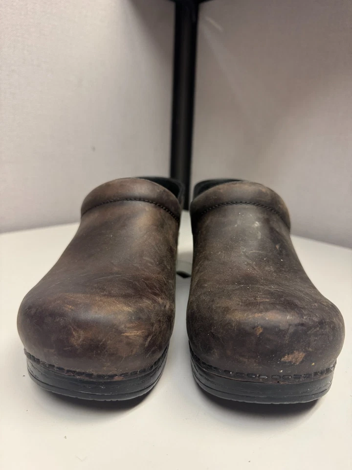 Dansko Hombre Profesional Marrón Cuero Engrasado Talla 45 Usado Foto 2 de 4