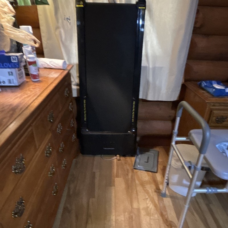 Black Electric Foldaway/Compact Folding Treadmill for Home Use