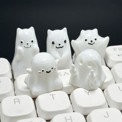 Novelty Resin Ghostly Keycap Universal Mechanical Keyboards Fit Smooth Tactiled