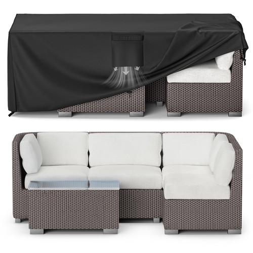 MR.COVER Patio Furniture Cover, Waterproof Outdoor Sectional Sofa Set Cover, ...