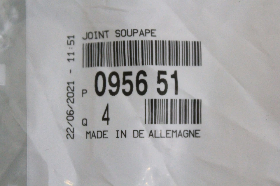 CANTIDAD:4 PSA PEUGEOT Partner Van 206 307 407 08 3008 5008 sello de vástago de válvula 095651 Foto 3 de 3