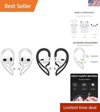 Secure Fit Multi-Dimensional Ear Hooks for AirPods 1/2/3  Pro   2 Pairs
