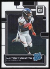2022 Donruss Optic #295 Montrell Washington Denver Broncos Rookie