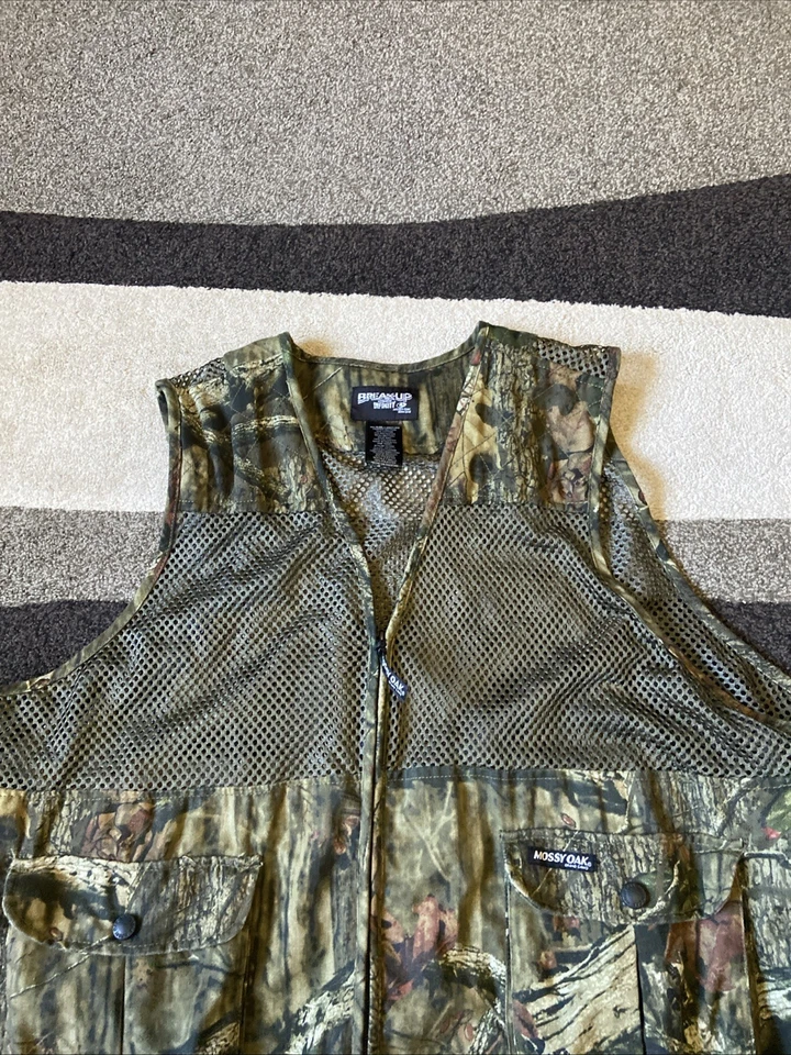 Mossy Oak Break-Up Infinity Vest Mens XL/2XL Camo Mesh Shooting Outdoor - Image 2 of 4