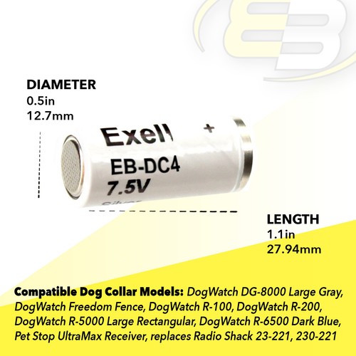 Dog Collar Battery Compatible With Astatic (Minuteman 2) D104-M6 Dog Collars - Picture 4 of 5