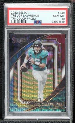 2022 Select Suite Level Tri-Color Prizm /149 Trevor Lawrence PSA 10 GEM MT 0jr6