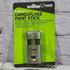 HME Hunting Made Easy Camouflage Paint Stick 3 Color No Glare New