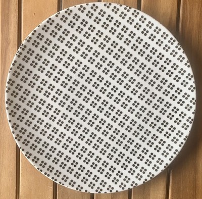 Columbus Circle Black Studio Nova Modernist Modern Dinner Presentation Plate 12 