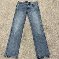 Hooey X Rock & Roll Denim Jeans Mens 30x34 Revolver Slim Straight Light Wash