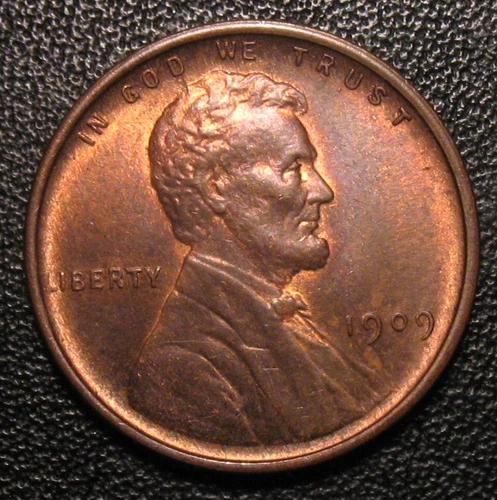 1909 MS UNC RED BROWN RB LINCOLN WHEAT CENT BEAUTY OLD US  1ST YEAR PENNY COIN
