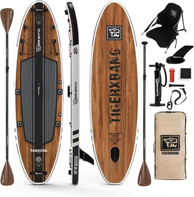 Paddle Board, 10.8' Stand Up Paddle Board with Premium Complete Inflatable SUP A