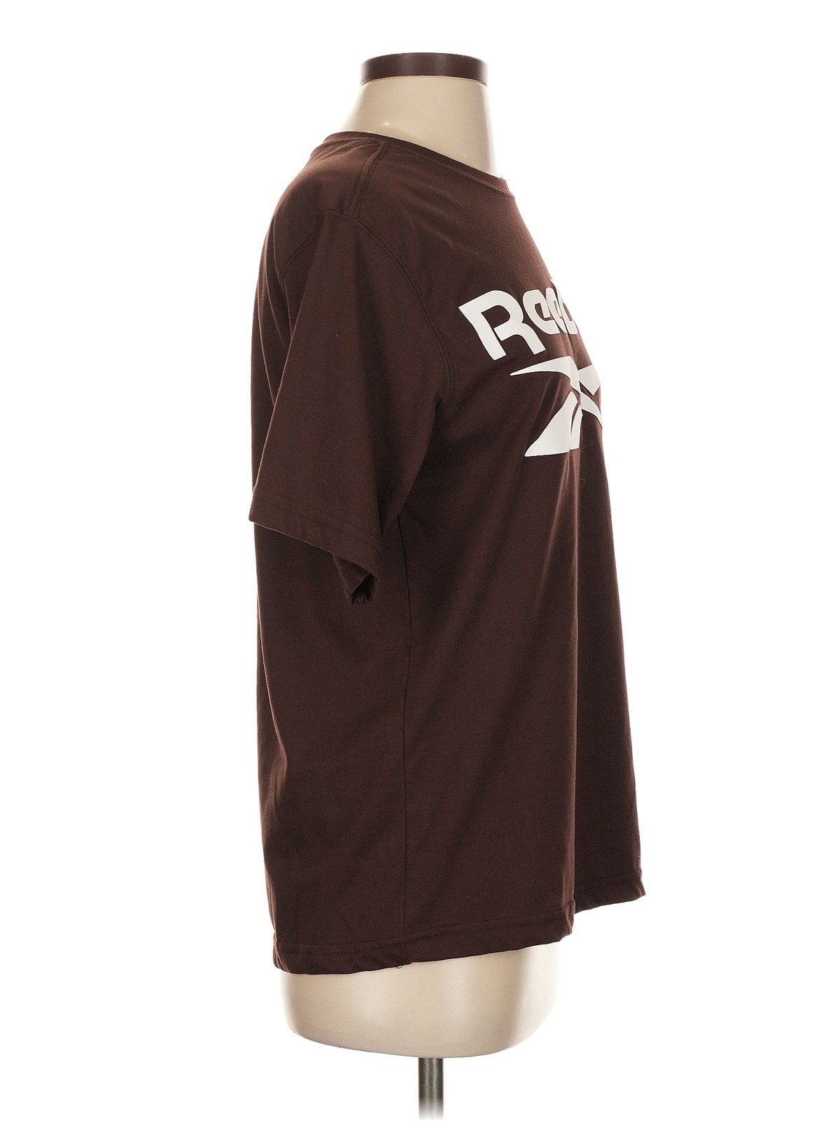 NWT Reebok Women Brown Short Sleeve T-Shirt S thumbnail 3
