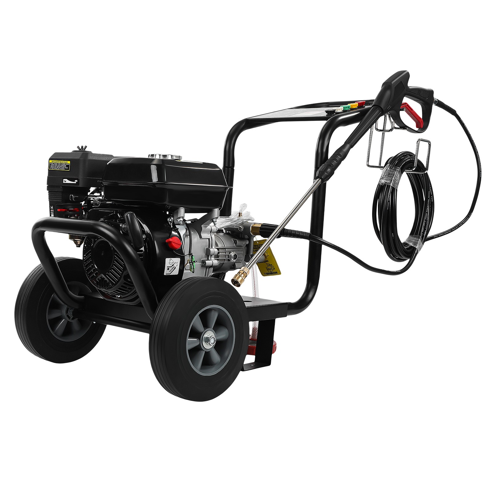 Gas Pressure Washer 212CC 3500 PSI 2.6 GPM with 5 Nozzle Set for Cars Fences