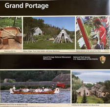 2026 GRAND PORTAGE MONUMENT  NATIONAL PARK SERVICE UNIGRID BROCHURE/MAP  New
