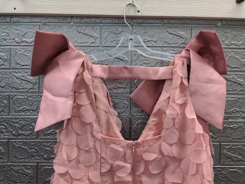 Nuovo Asos Luxe Curve Fiocco Spalla Malattia Mini in Rosa Pallido Taglia 14 - Foto 10 di 14