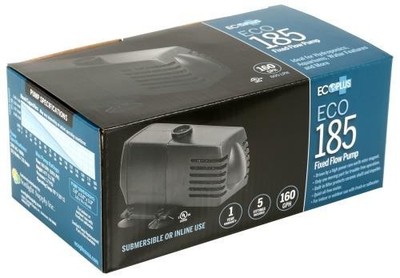 EcoPlus ECO 185 160 GPH Submersible Water Pump 120V 6W 6 ft Cord