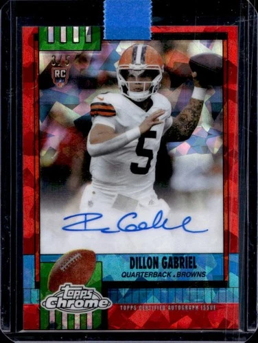 2025 Topps Chrome Dillon Gabriel Red Refractor (RAW)