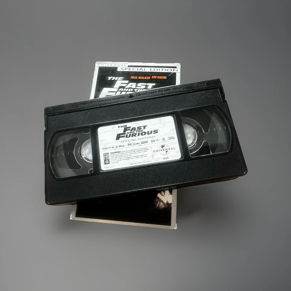 The Fast and the Furious VHS 2001 Paul Walker Vin Diesel TESTED - Image 2 of 3