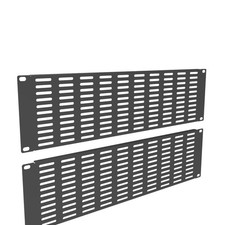 2 Pack of 3U Vented Blank Panel - Metal Rack Mount Filler Panel for 19in Serv...