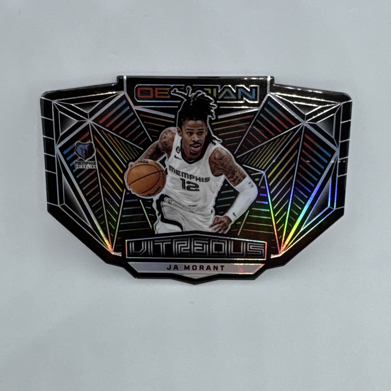 2022-23 Panini Obsidian  Ja Morant VITREOUS #14 SSP !! 🔥🔥 CASE HIT !! 🔥🔥