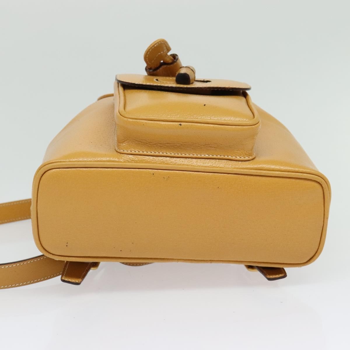 GUCCI Bamboo Backpack Leather Beige Gold 003 2034 0030 Auth ep10604 GUCCI Bamboo Backpack Leather Beige Gold 003 2034 0030 Auth  main image 3