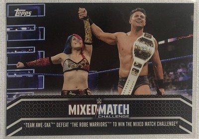 2018 Topps WWE  Team Awe-ska  Win!!! Mixed Match Challenge Insert Card #24