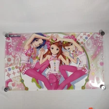 The Idolmaster Azusa, Tori, Ami Banpresto Clear Poster 2014 Japan